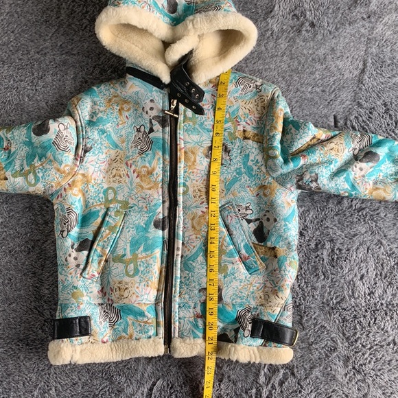 πHPπ Vintage Rare Penguin Shearling Leather Jacket/Coat size M - Picture 16 of 17